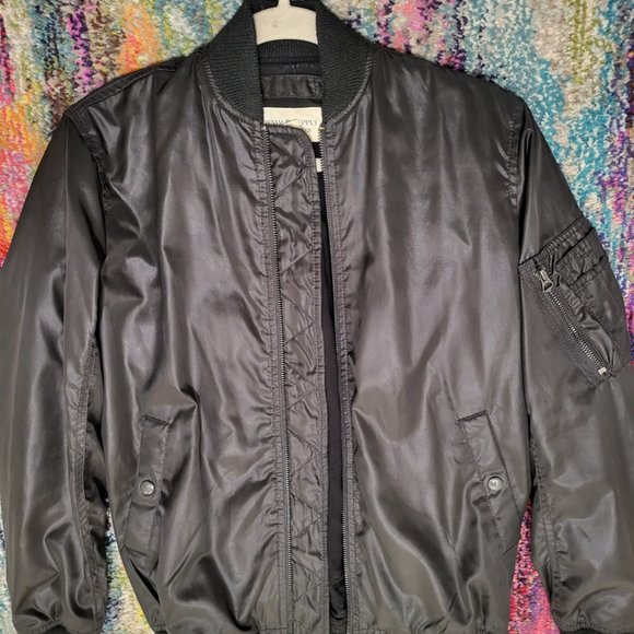 Denim & Supply Ralph Lauren Black Bomber Jacket, Size XS - Picture 3 of 8